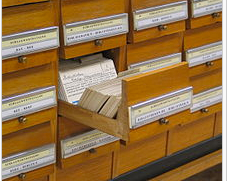library card catalog